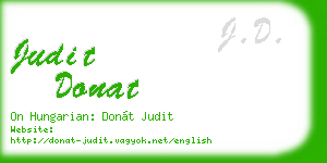 judit donat business card